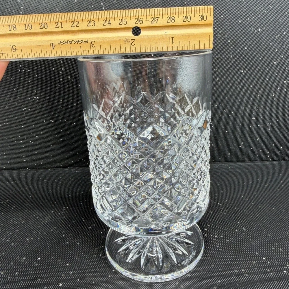 Waterford Crystal Castle Nore Vase Large Footed Goblet Cup Centerpiece 6 Inch